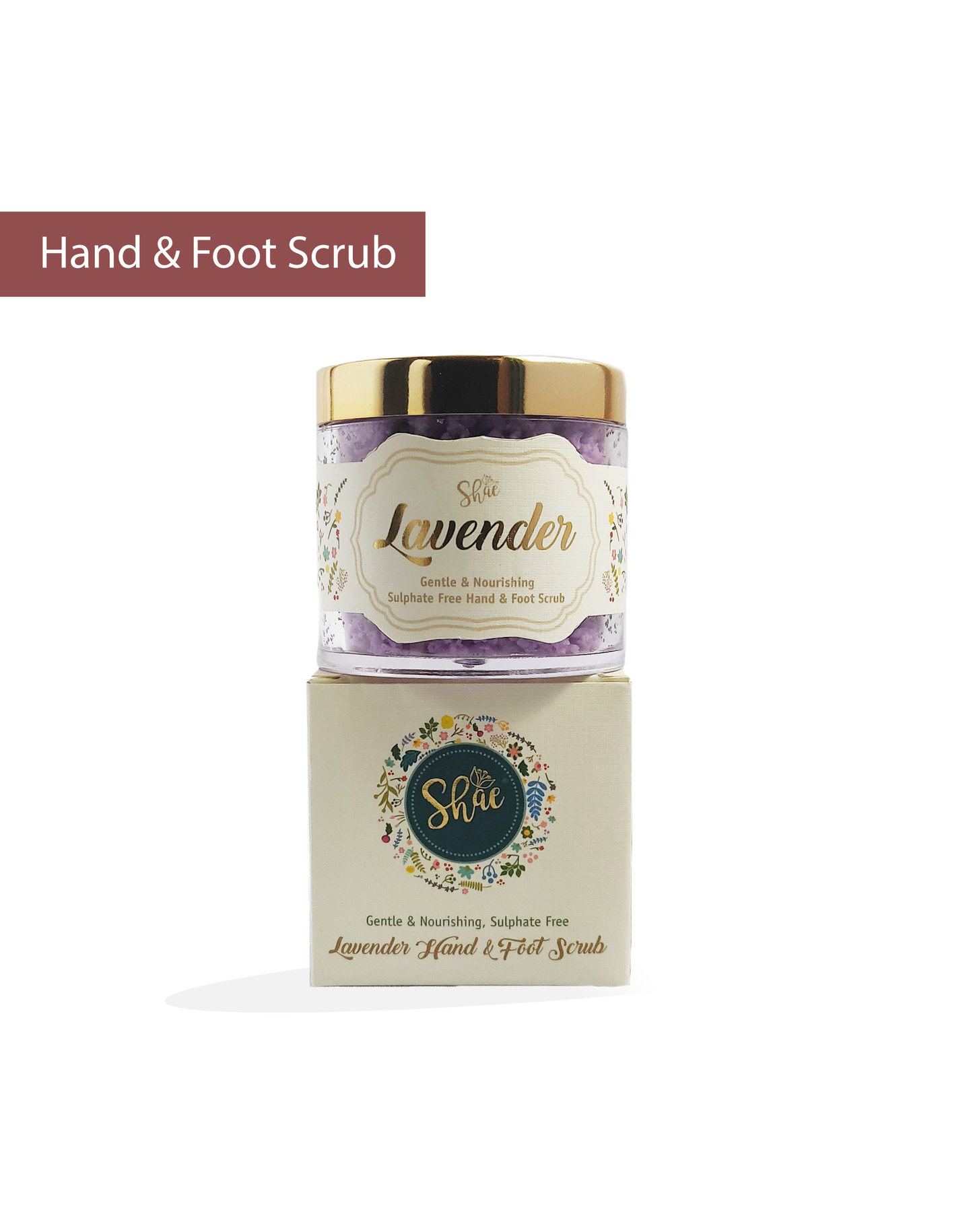 Lavender Hand & Foot Scrub by Shae (100 gm) - Shae