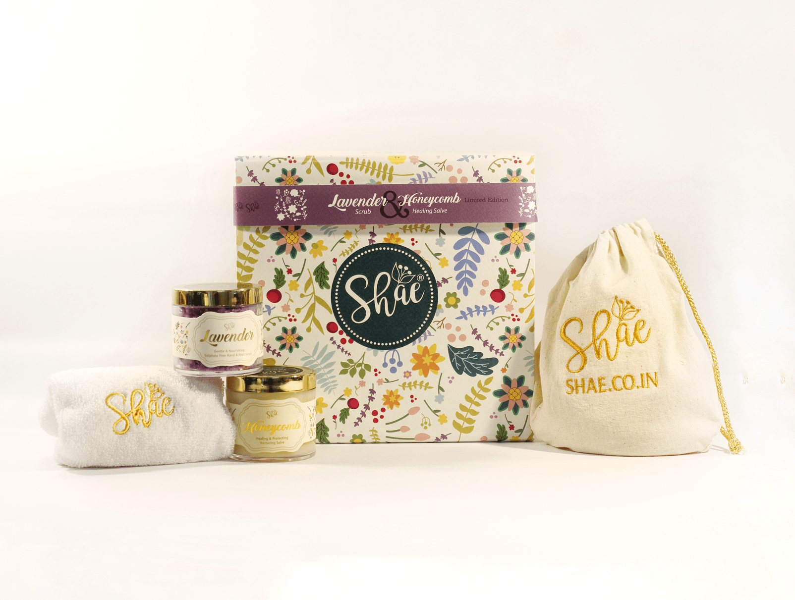 Spa Gift Kit by Shae | Lavender Scrub & Honeycomb Healing Salve - Shae